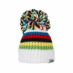Marque Bonnet Big Bobble - Arc-en-ciel Blanches UCI