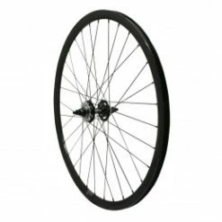 Marque Roue Route - Fixie - Piste P2R 30Mm Noir Arriere Double Filetage Avec Pignon 16Dts