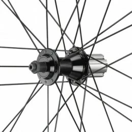 Marque Roues Route 700 Campa Calima Noir Moyeu Ed 9-10-11V. (Paire) – Image 4