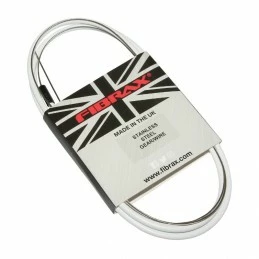 Marque Transmission Derailleur Fibrax Fcg Blanc-Cable Inox Avec Embouts De Gaine (Vendu A L'Unite)